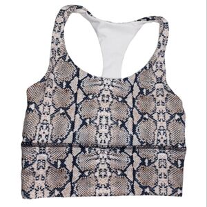 DYI Elevate Snake Printed Racer Sports Bra